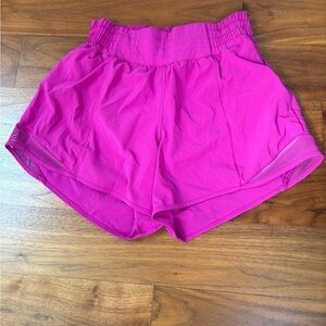 Lululemon Magenta Hotty Hot Shorts